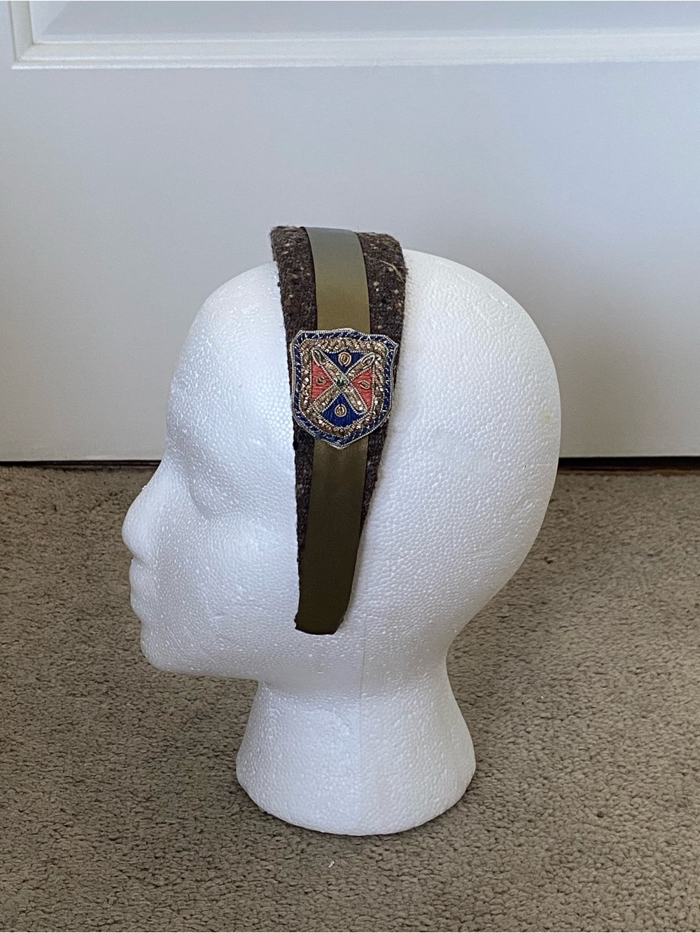 Susan Daniels Tweed Patch Headband